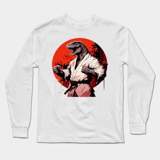 karate dino Long Sleeve T-Shirt